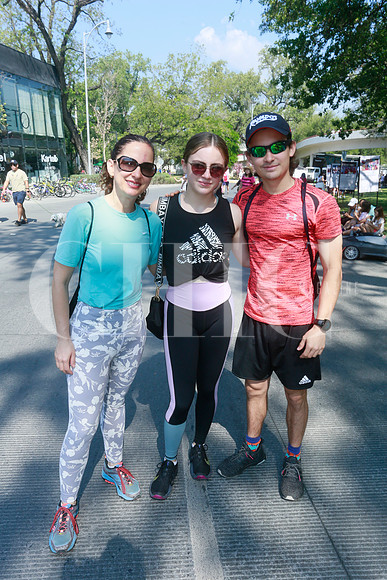Alma Elizondo, Lorena García Corral y Andrés García Corral