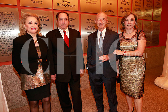 Adriana Garza Morton de Santos, Fernando Santos, Fernando Elizondo Barragán y Verónica Ortiz de Elizondo