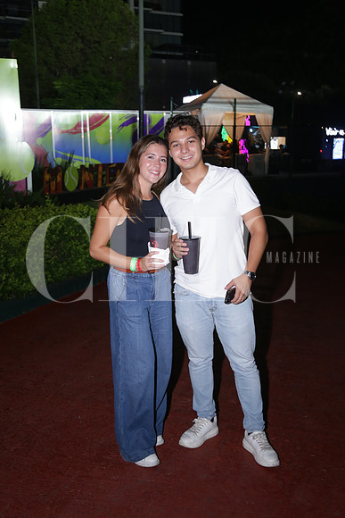 Dana Torres y Patricio Peart