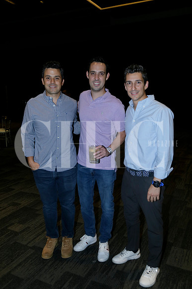Urbano González, Toño Elizondo y Mauricio Villarreal