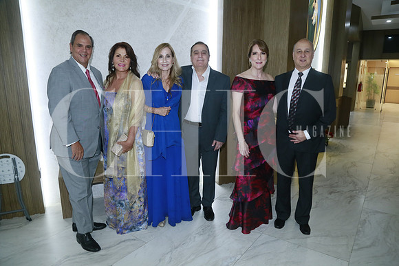Antonio Cordero, Cecilia Guajardo de Cordero, Ana María Barrera de Kalife, Alfredo Kalife, Marcela Quintanilla de González y Roberto González