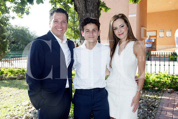 Eduardo León, Andrés León y Margara Dueñes