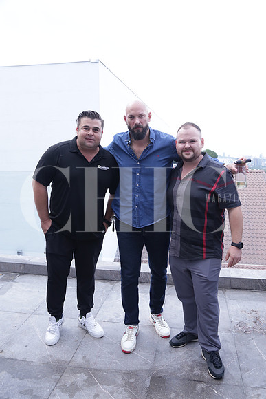 Manuel Saldaña, Carlos Guevara y Moises Villarreal