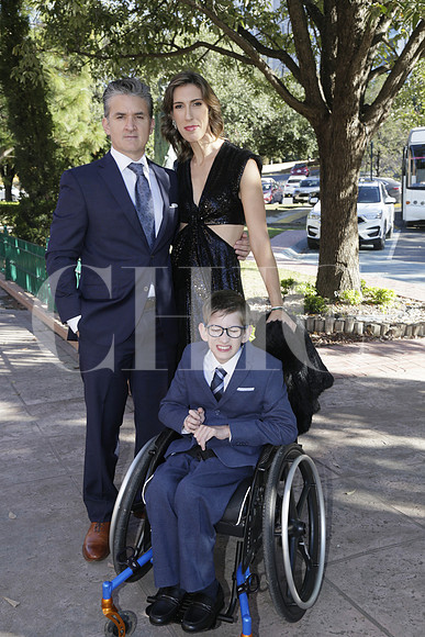 Luis Alfonso Lugo, Mariana Canales y Emiliano Lugo Canales