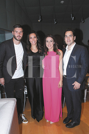 André-Pierre Gignac, Deborah Gignac, Myriam Salas de Lobo y Francisco Lobo (2)