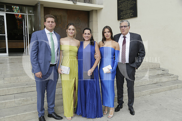 Juan Carlos Calderón, Olga Hernandez, Brenda de Calderón, Florencia Calderón y Juan Carlos Calderón