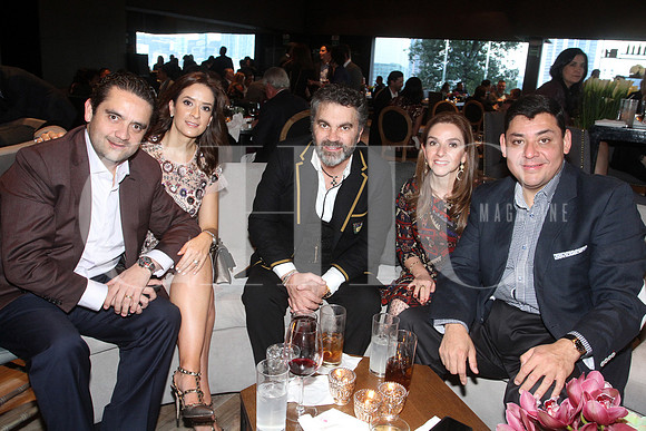 Gustavo Gutierrez,  Lorena Padilla Manuel Mijares, Rosana Alpiza y Carlos Alpiza