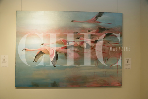 Obra Nuebe Rosa del artista Pablo Luzardo