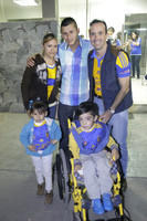 Liliana, Dana y Tadeo con el ex alcalde Carlos de la Fuente