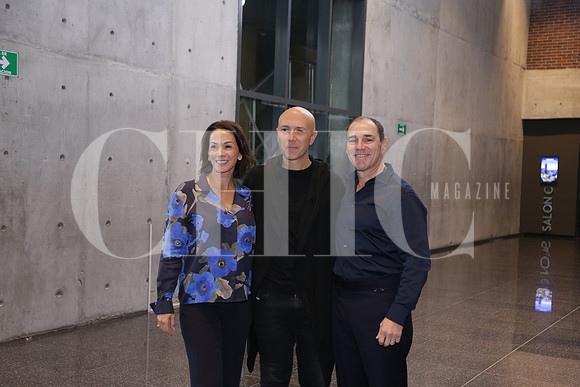 Sofia Izaguirre de García, Carlos Jaramillo y Horacio García.