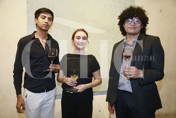 Axel Álvarez, Karen García y Pablo Garza