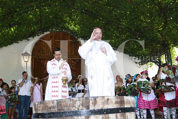bendicion de la uva-Sacerdotes José Suárez y Gerardo Escareño