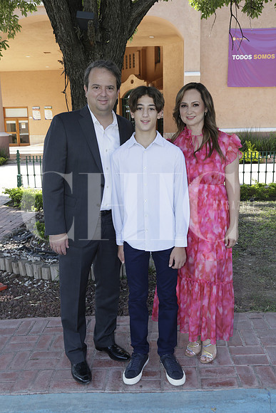 José Luis Quiroga, Marcelo Quiroga y Lorena Garza de Quiroga