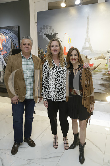Agustin Suárez, Cristy Barker y Olga Mejia