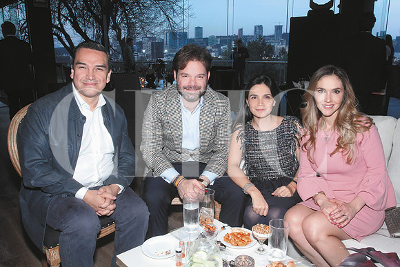 Felipe Enrriquez, Mauro Duener, Ana Gaby de Leon y Mine de Enrriquez