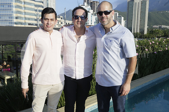 Kevin Medina, Ricardo González y Carlos Roja